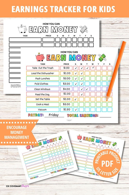 Earnings Tracker for Kids