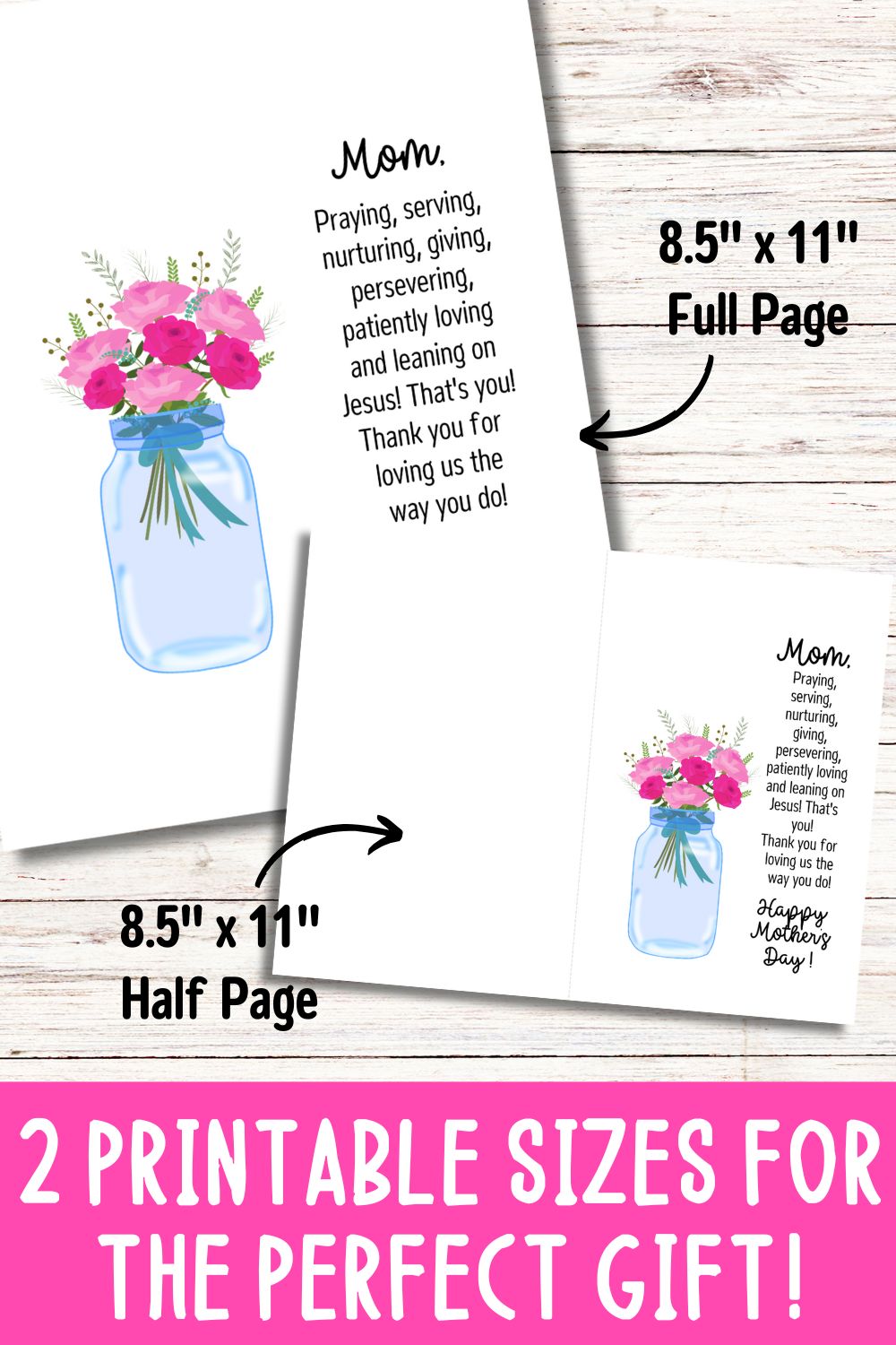 Mother's Day Printable Handprint Art Style B