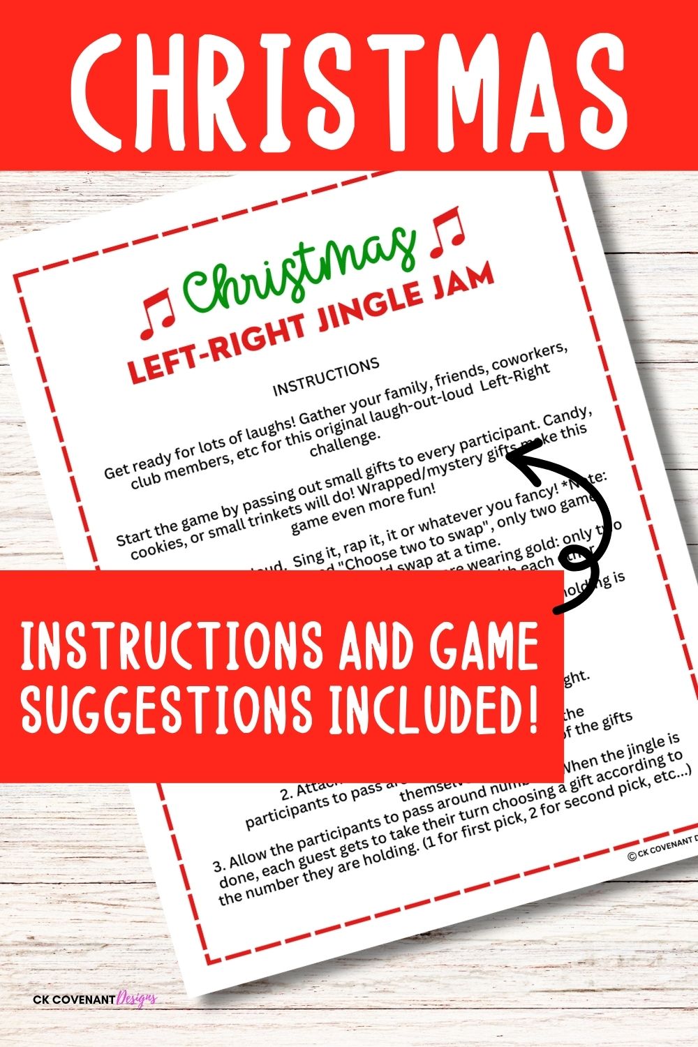 Christmas Left-Right Game