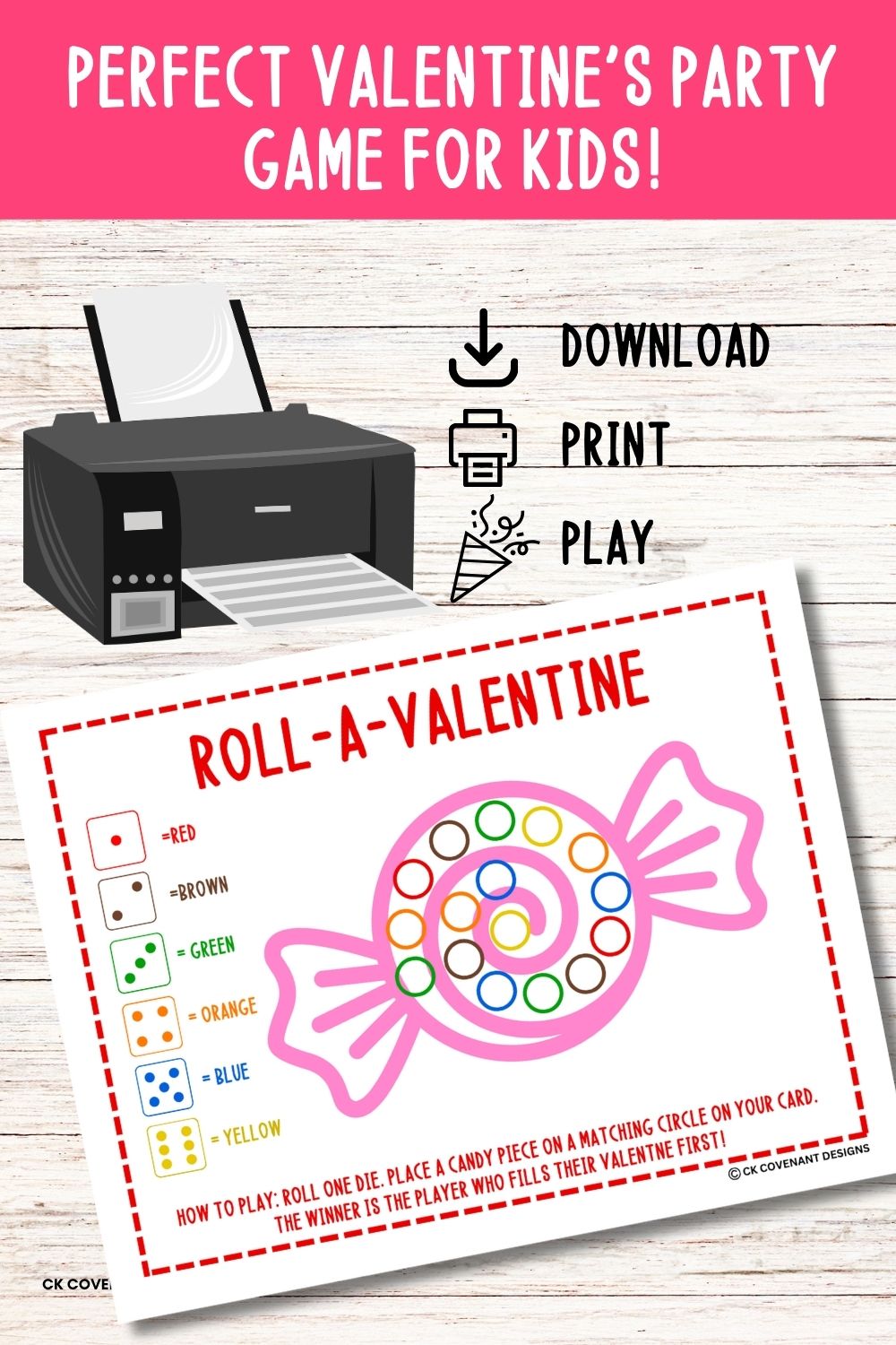 Roll-A-Valentine Game Set