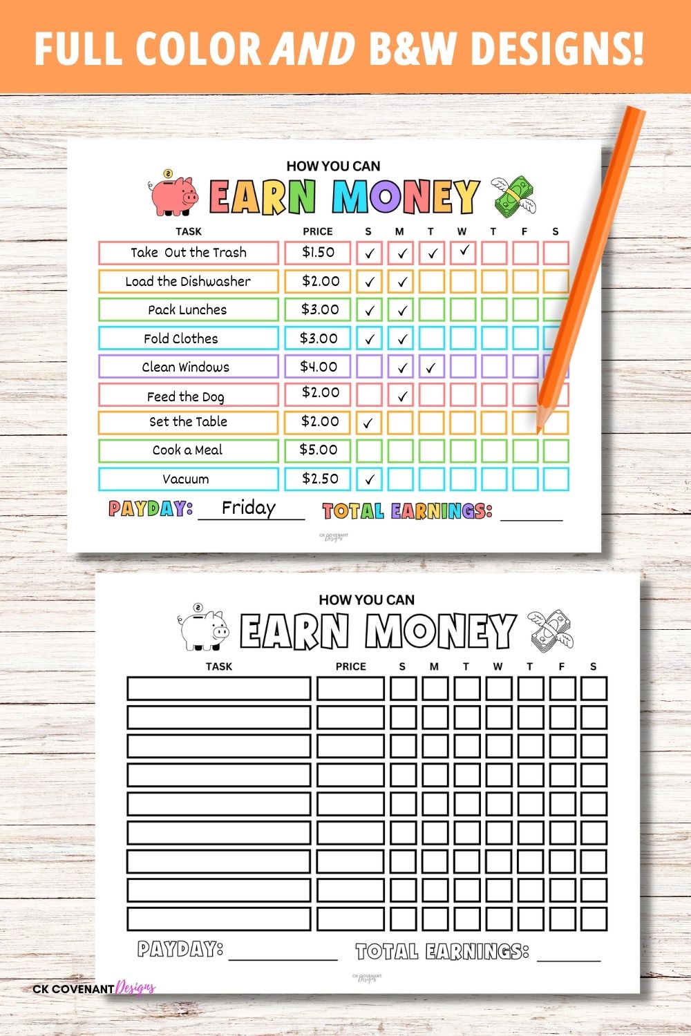 Earnings Tracker for Kids