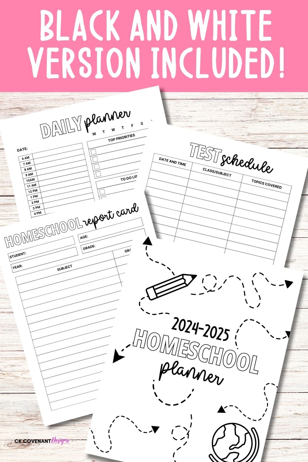 Printable Homeschool Planner Bundle