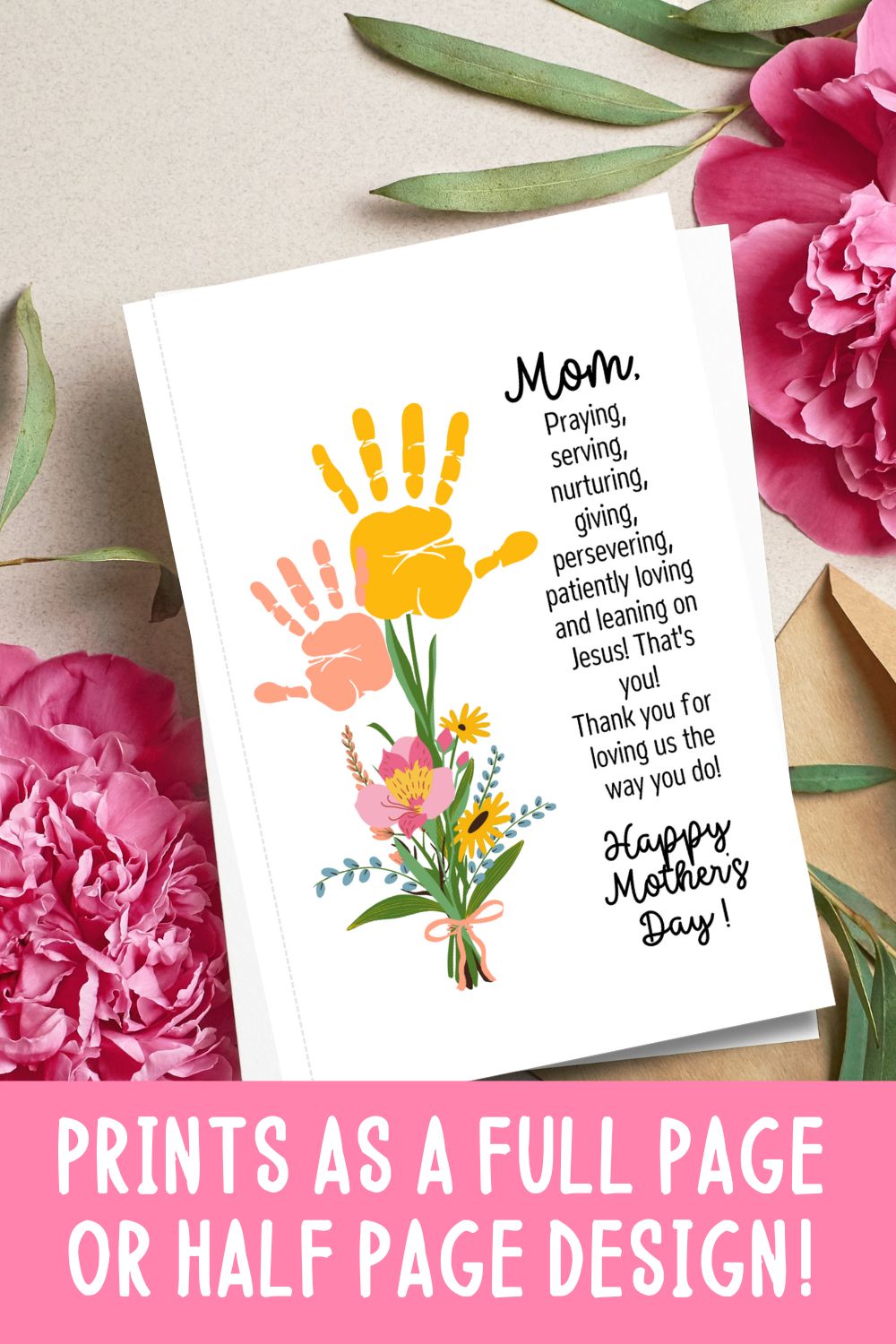 Mother's Day Printable Handprint Art
