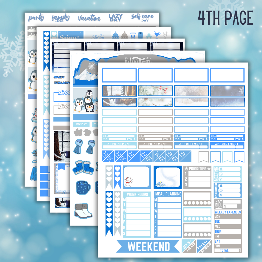 Winter Planner Stickers