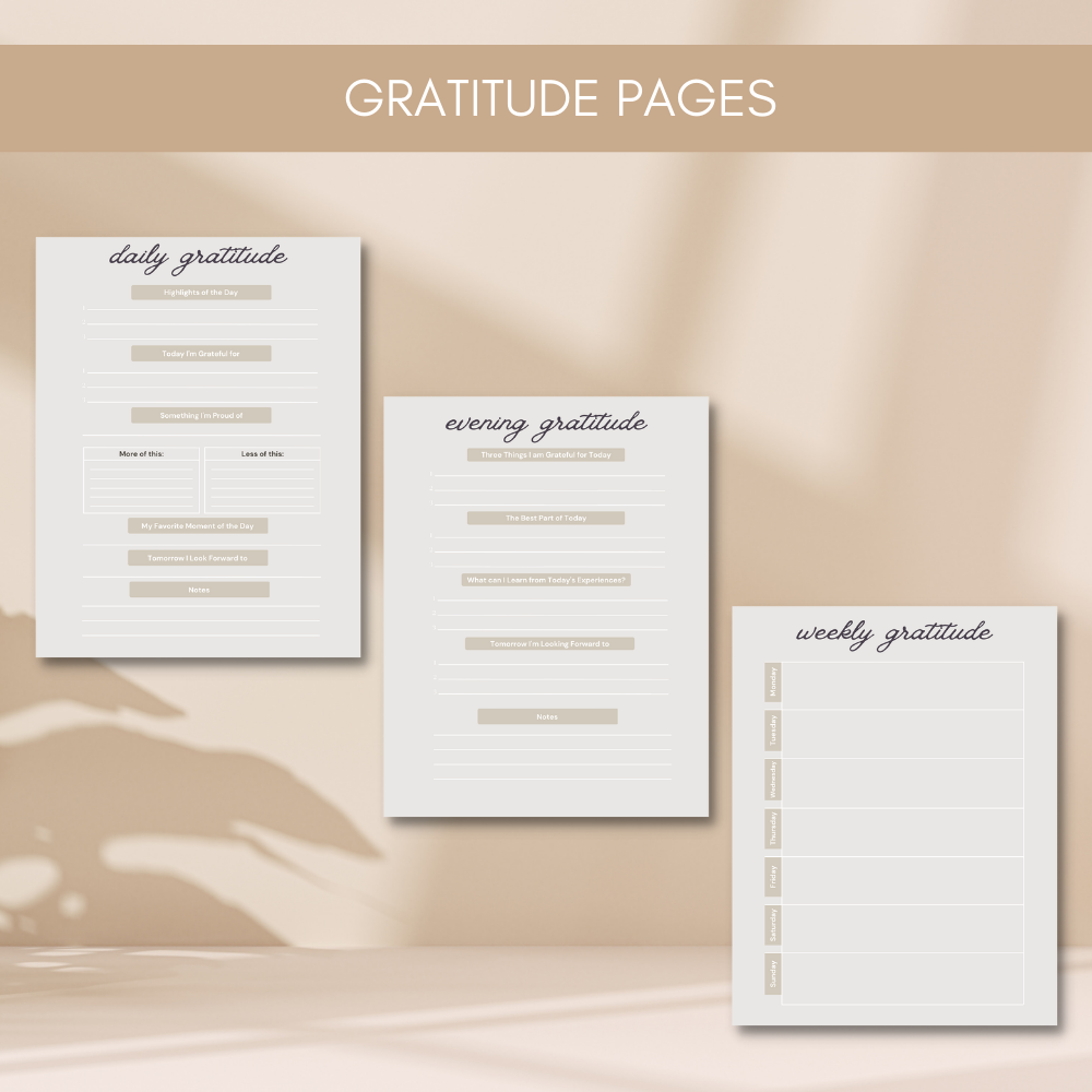 Tan Styled Prayer Journal