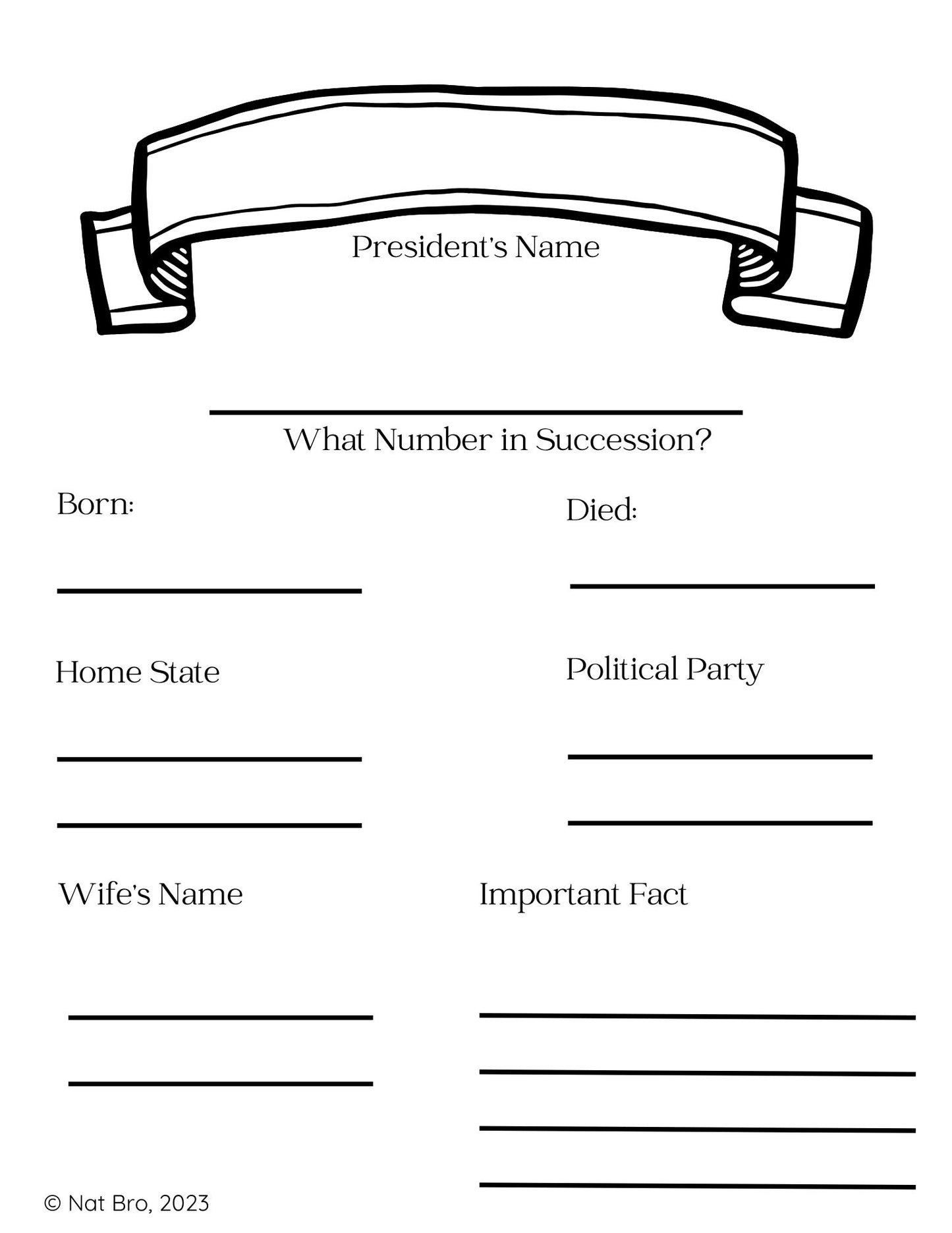 US President Quotes and Speeches Workbook for Upper Elementary to Middle School