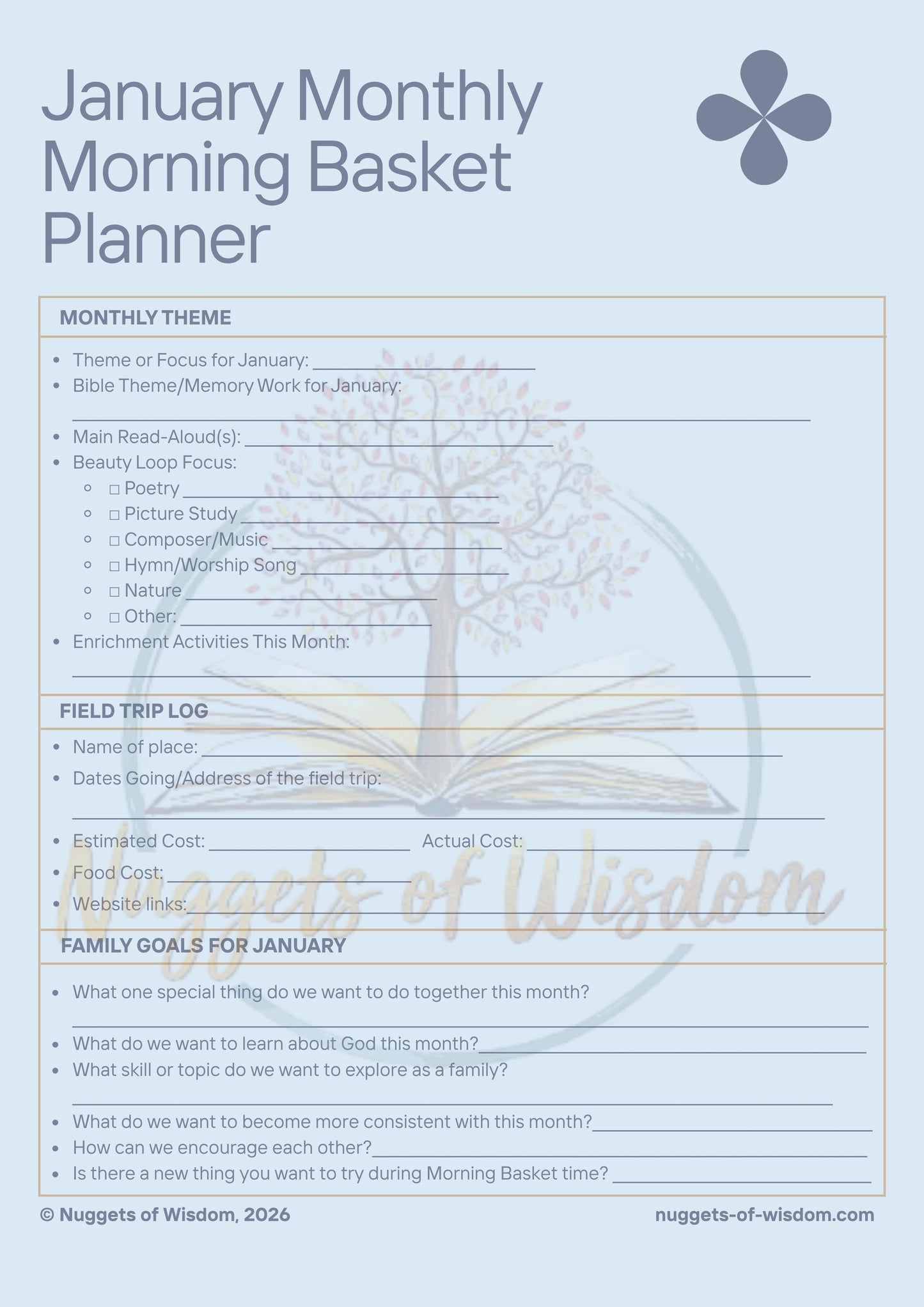 Morning Basket Starter Kits — Two Tiers to Fit Your Homeschool Rhythm with the Charlotte Mason style of homeschooling