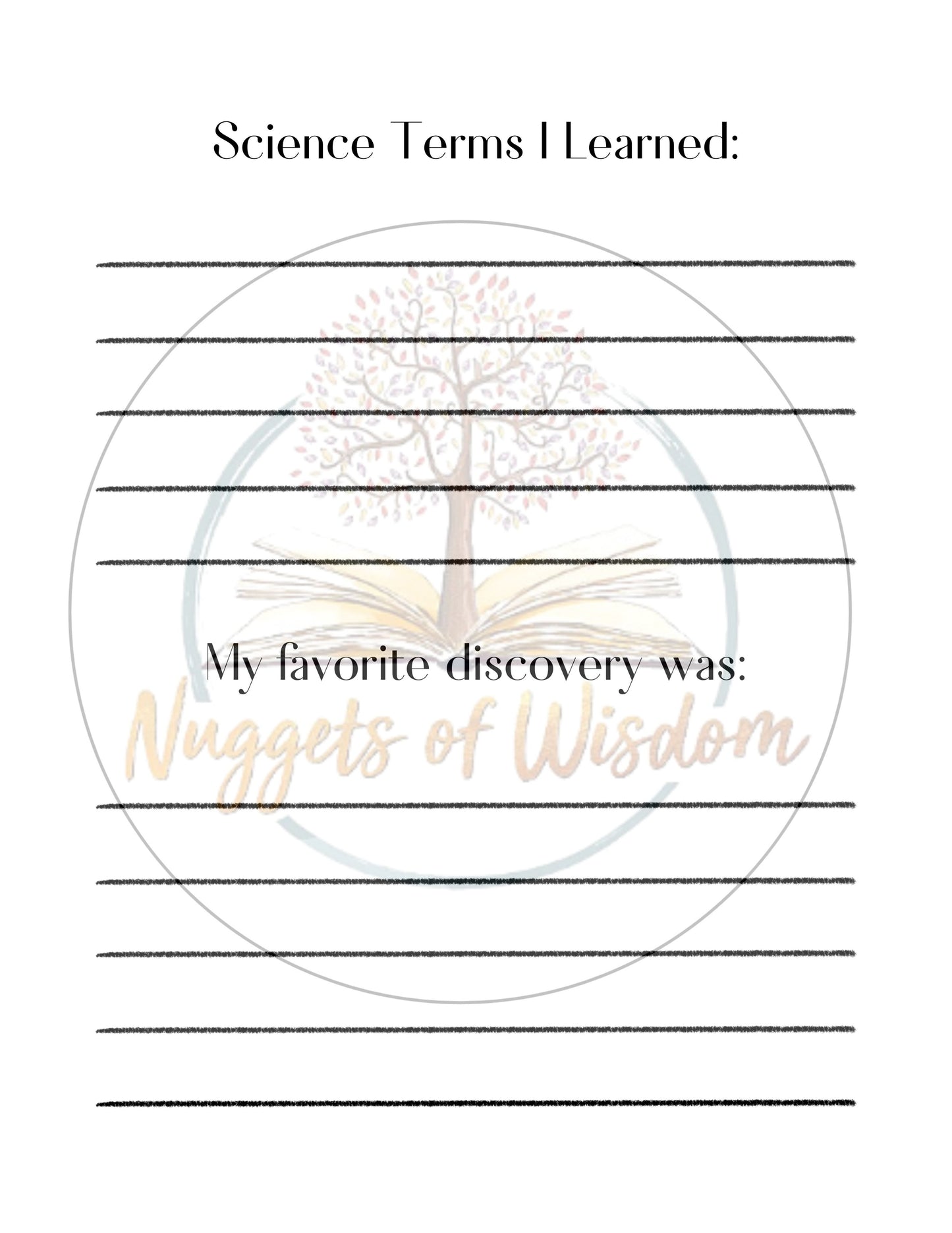 Black & White Science Notebook for Kids | 180 Pages | Grades 2–6 | Observation Journal with Drawing, Writing & Dot Grid Pages