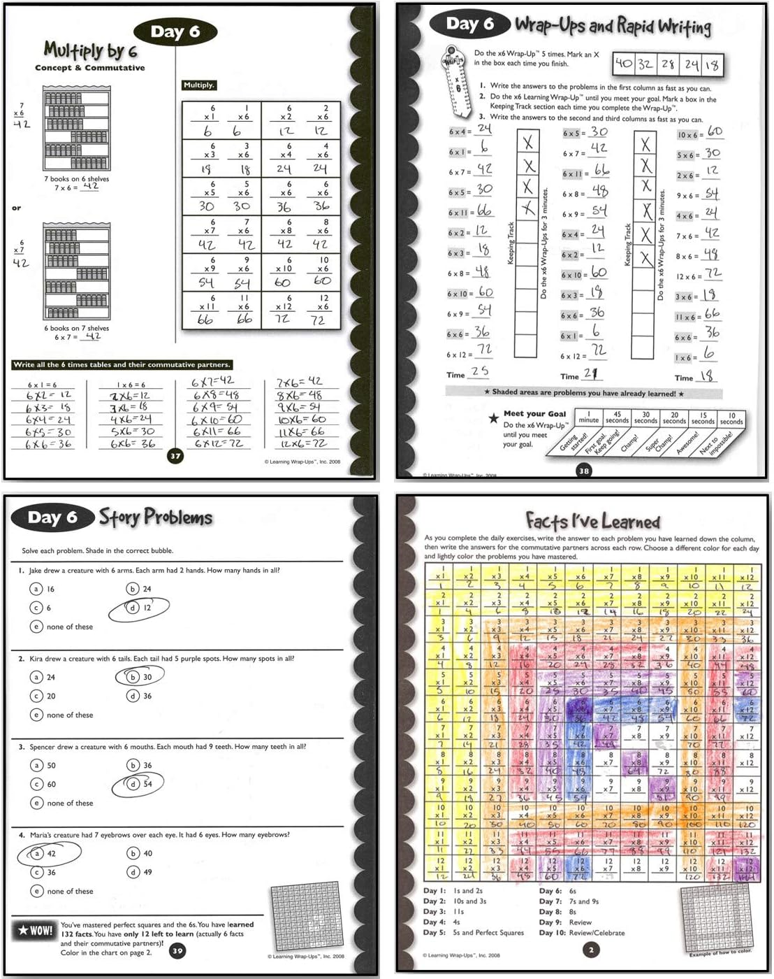 Learning Wrap-ups: 10 Days to Multiplication Mastery