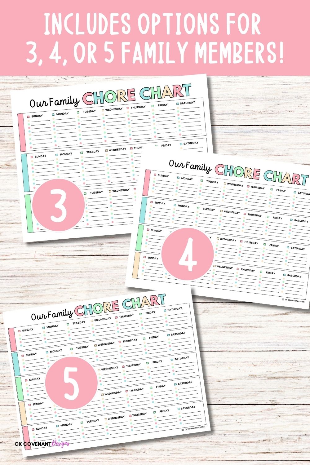 Printable Family Chore Chart