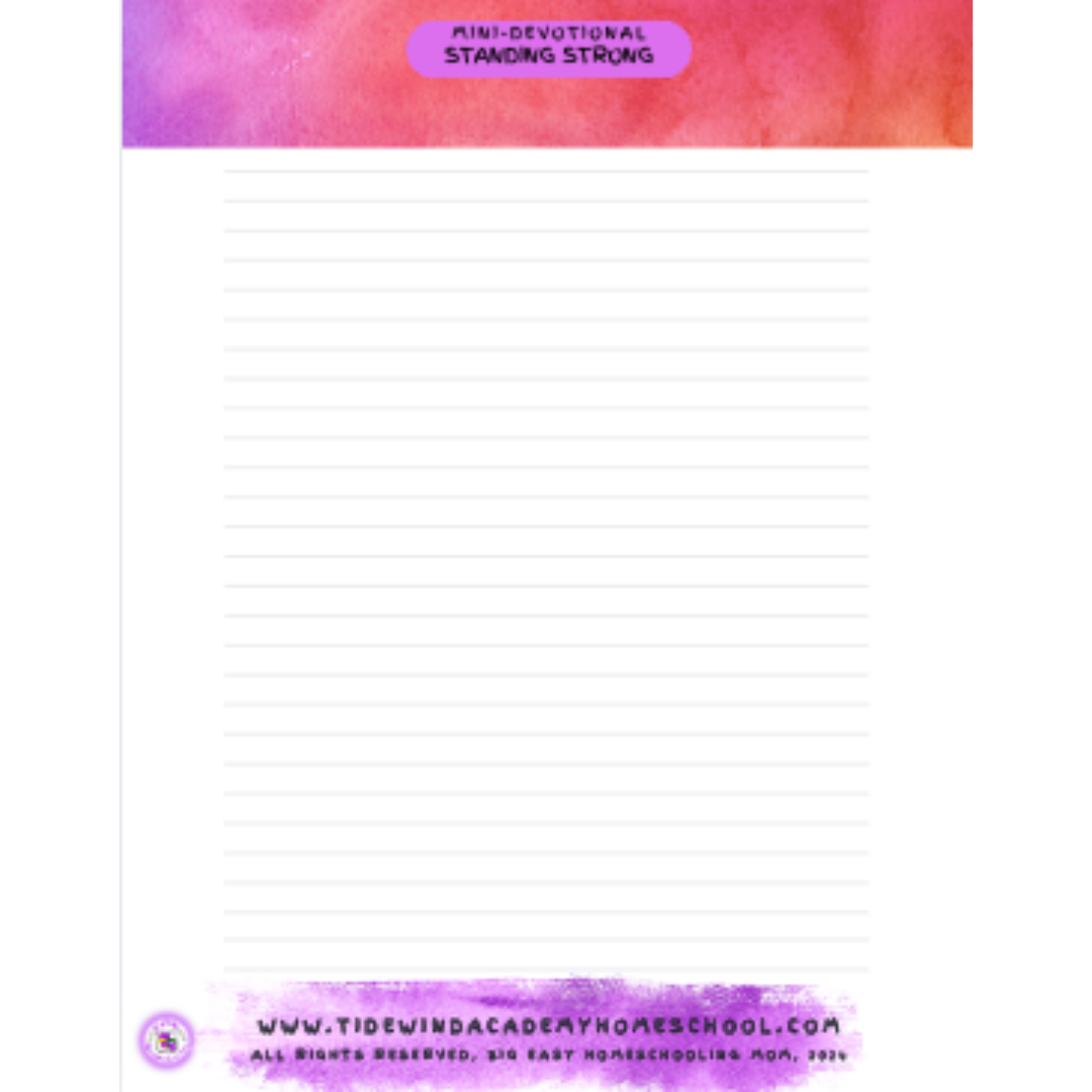 Standing Strong: 5-Day Mini-Devotional for Teens on Bullying and Kindness