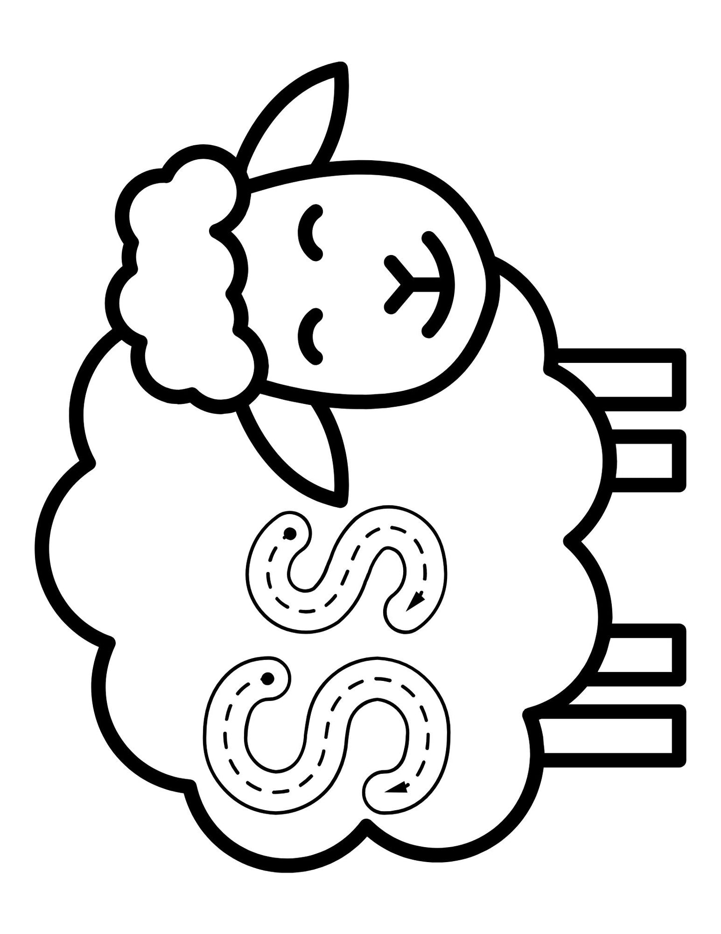 Sheep Alphabet and Number Tracing
