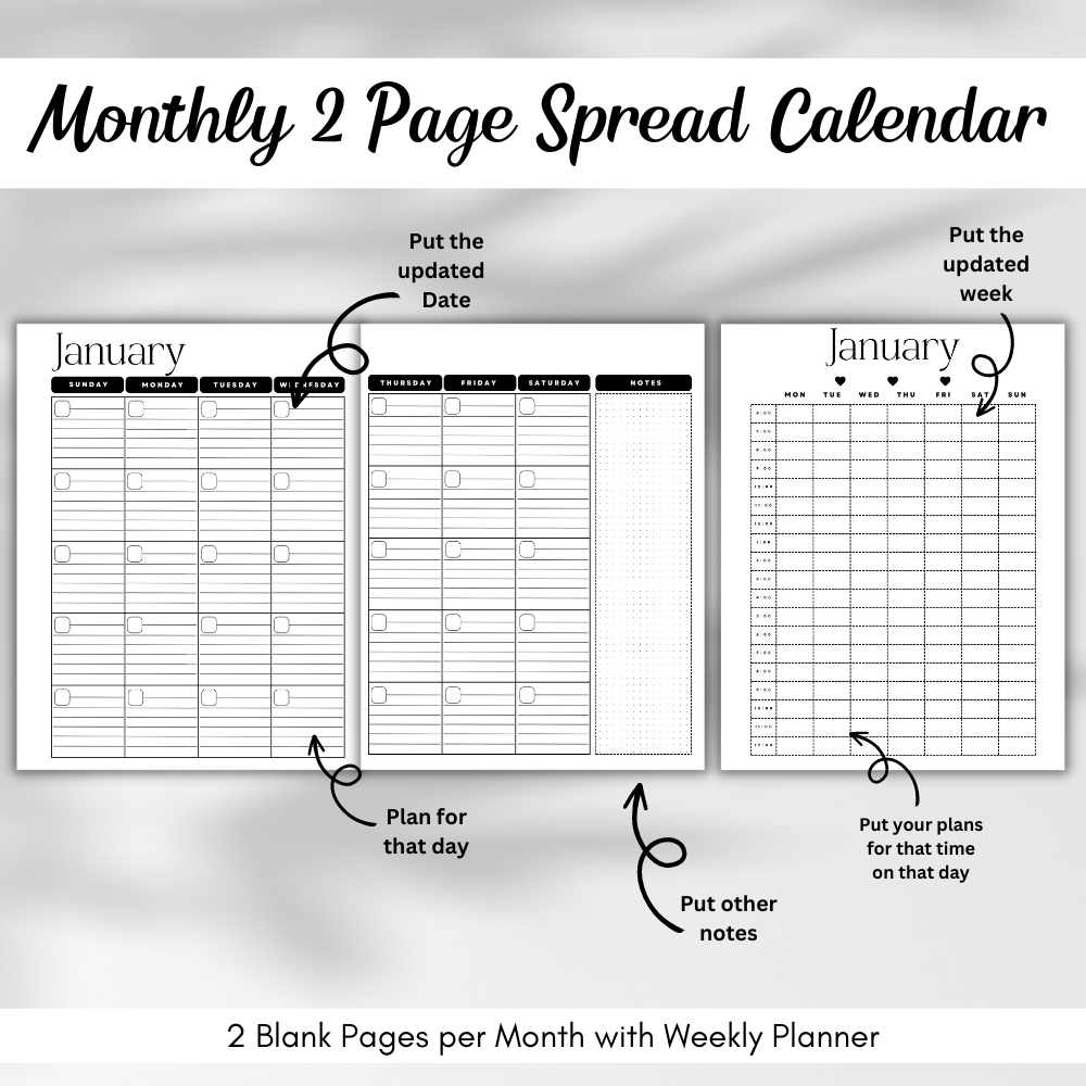 Black and White Teacher's Journal