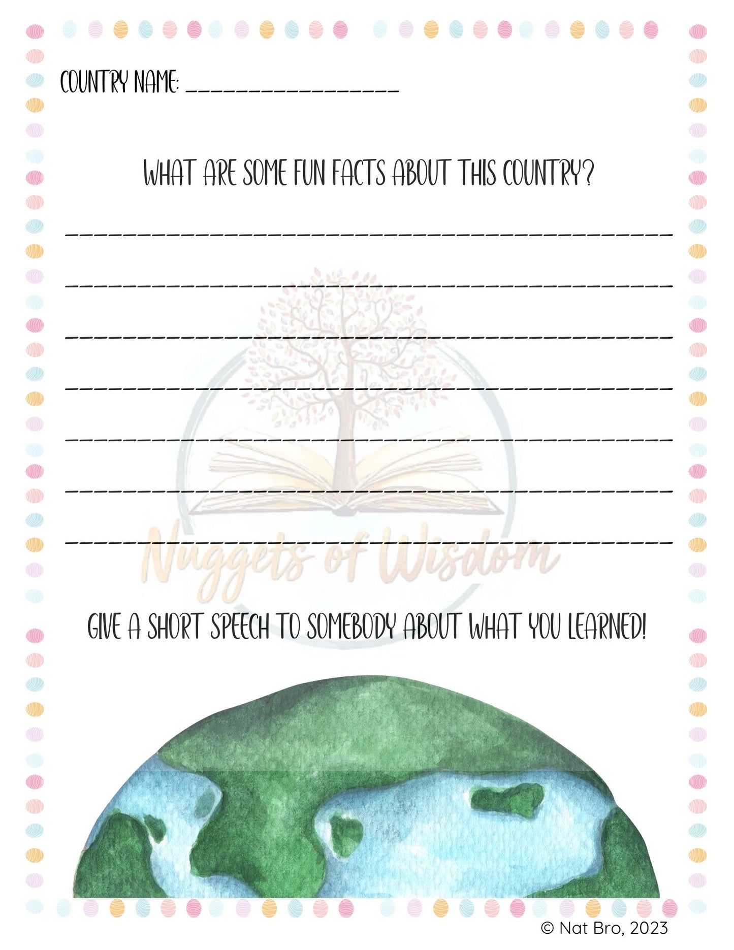 Country Facts Template