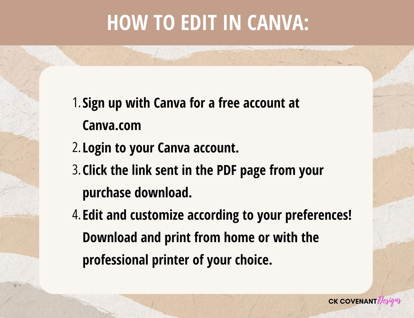 Homeschool Planner Bundle Boho Brown - Editable Canva Template