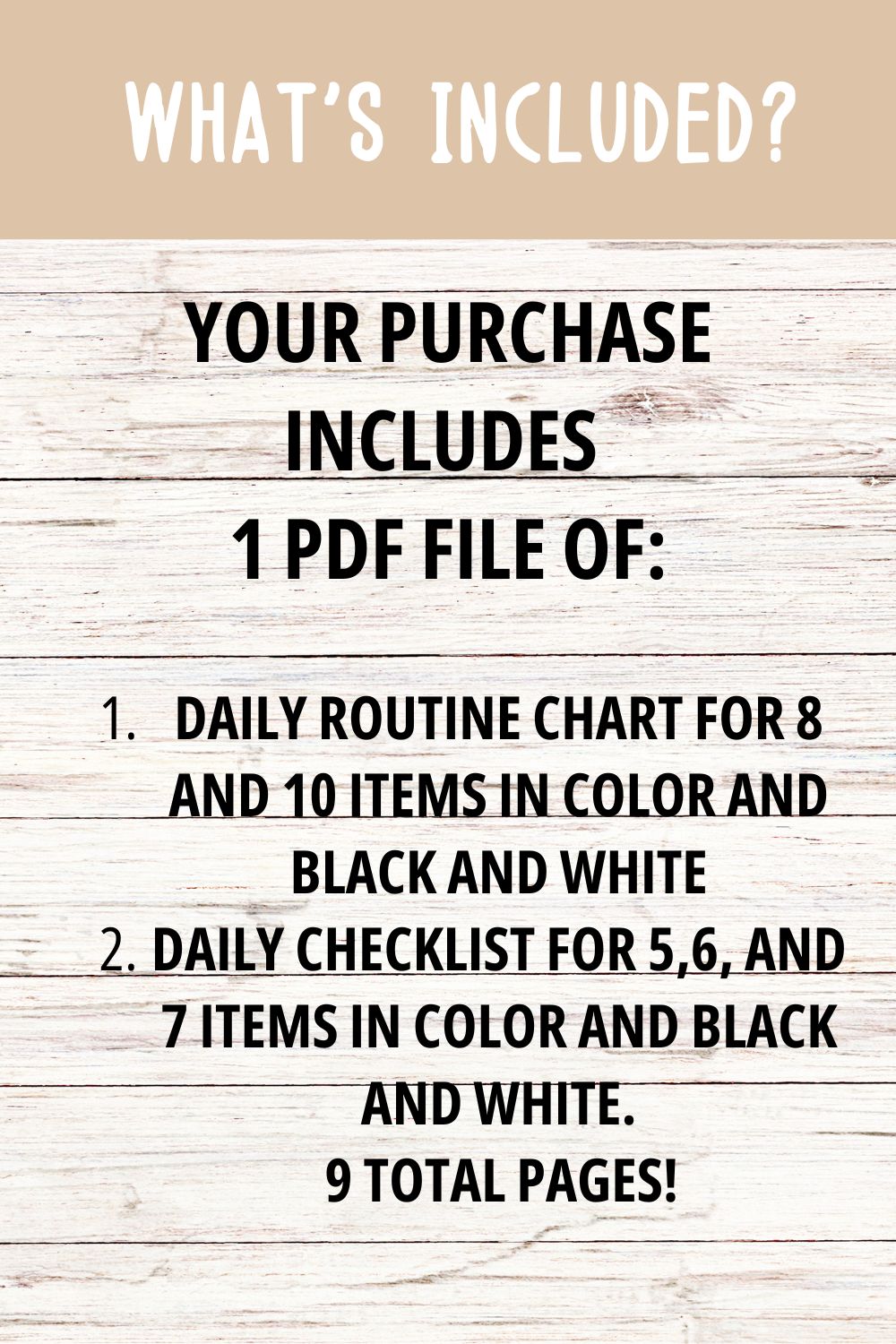 Daily Routine and Checklist Bundle - Boho Colors