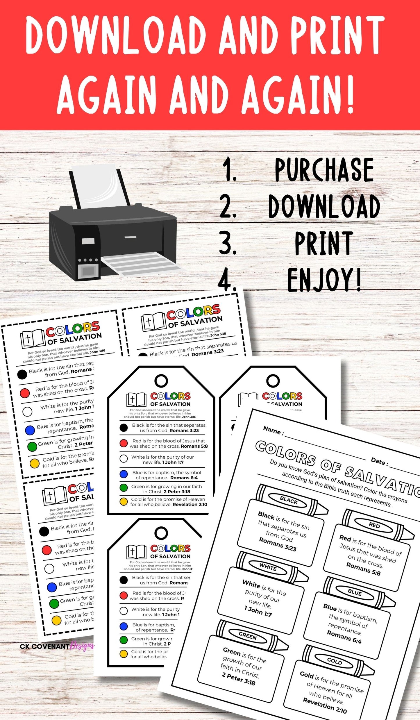 “Colors of Salvation” Gospel Evangelism Bundle