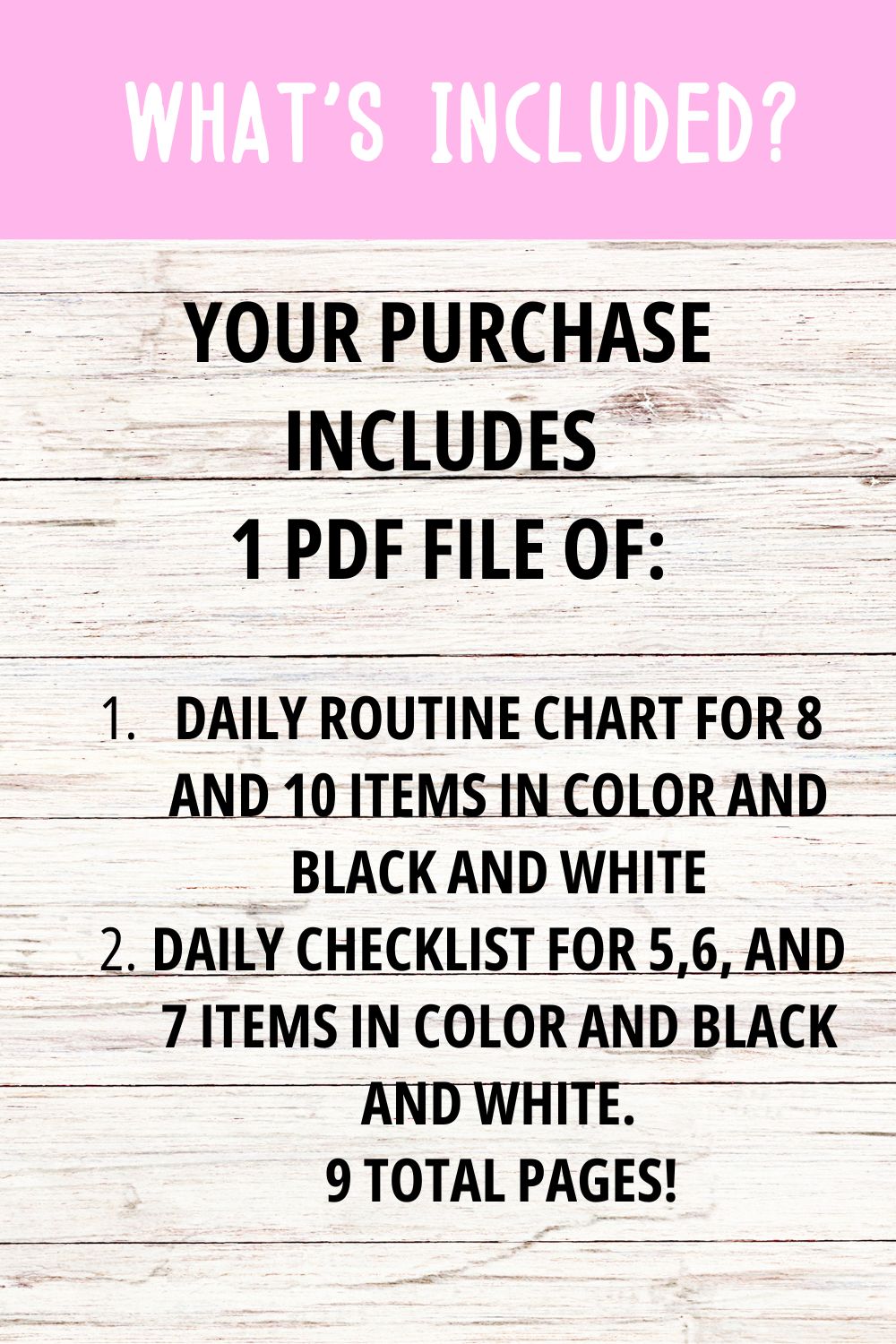 Daily Routine and Checklist Bundle - Pastel