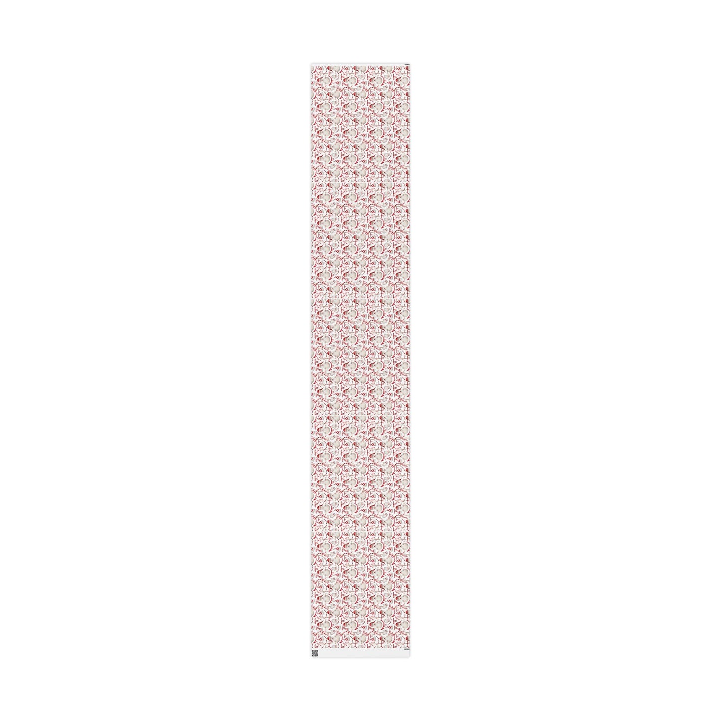 Happy Snowmen Red Wrapping Paper