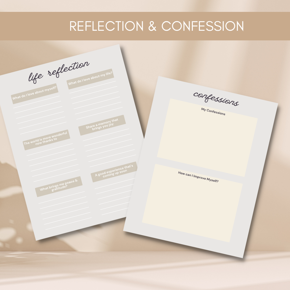 Tan Styled Prayer Journal
