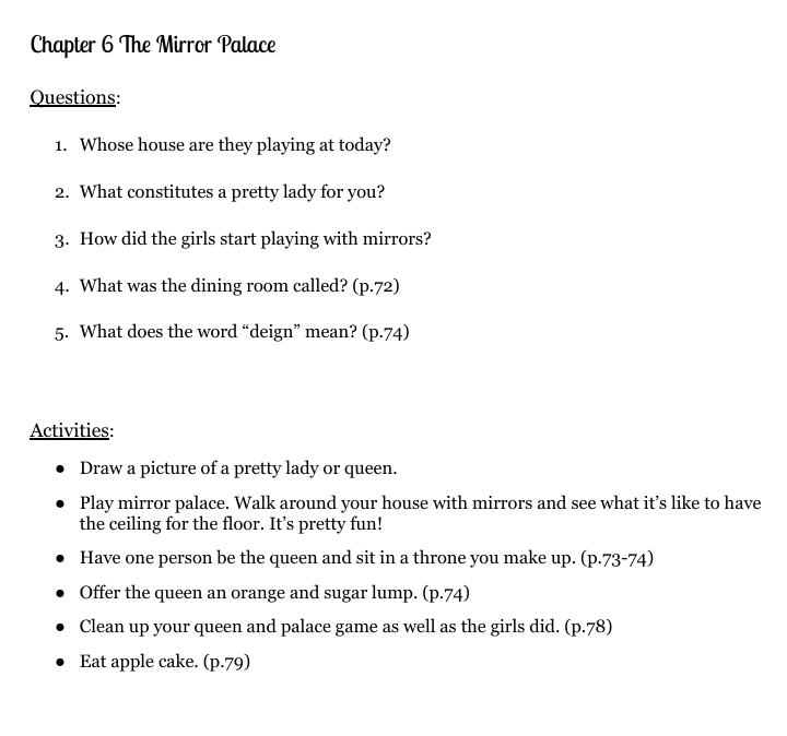 Betsy-Tacy and Tib Novel Book Study Guide. Questions and Activities!