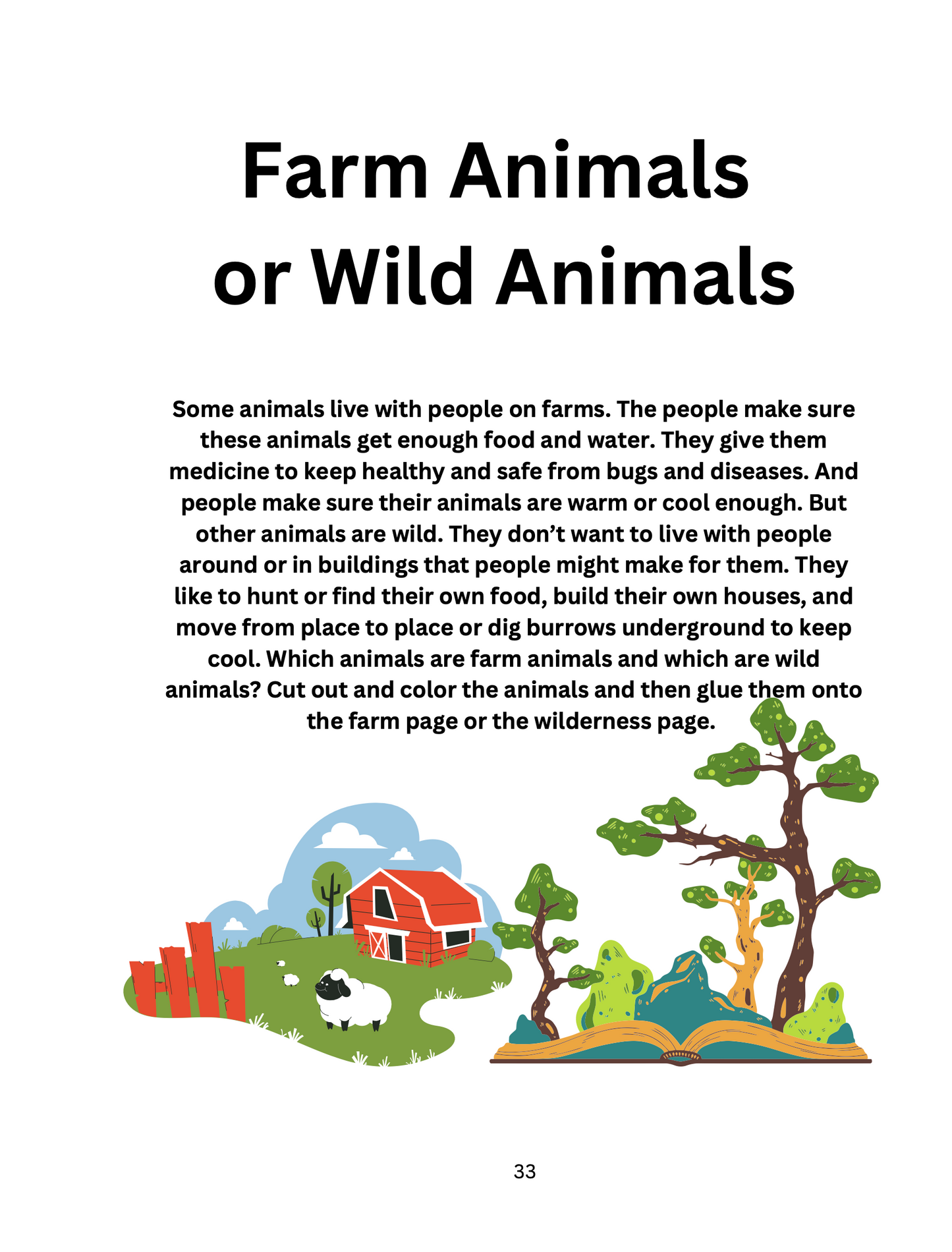 The Big Book of Animal Cut and Glue