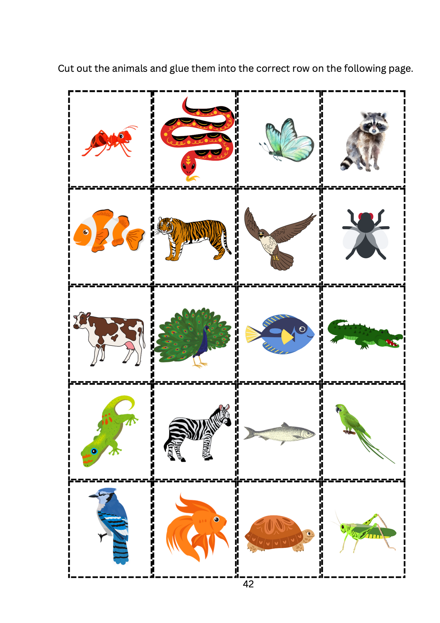 The Big Book of Animal Cut and Glue