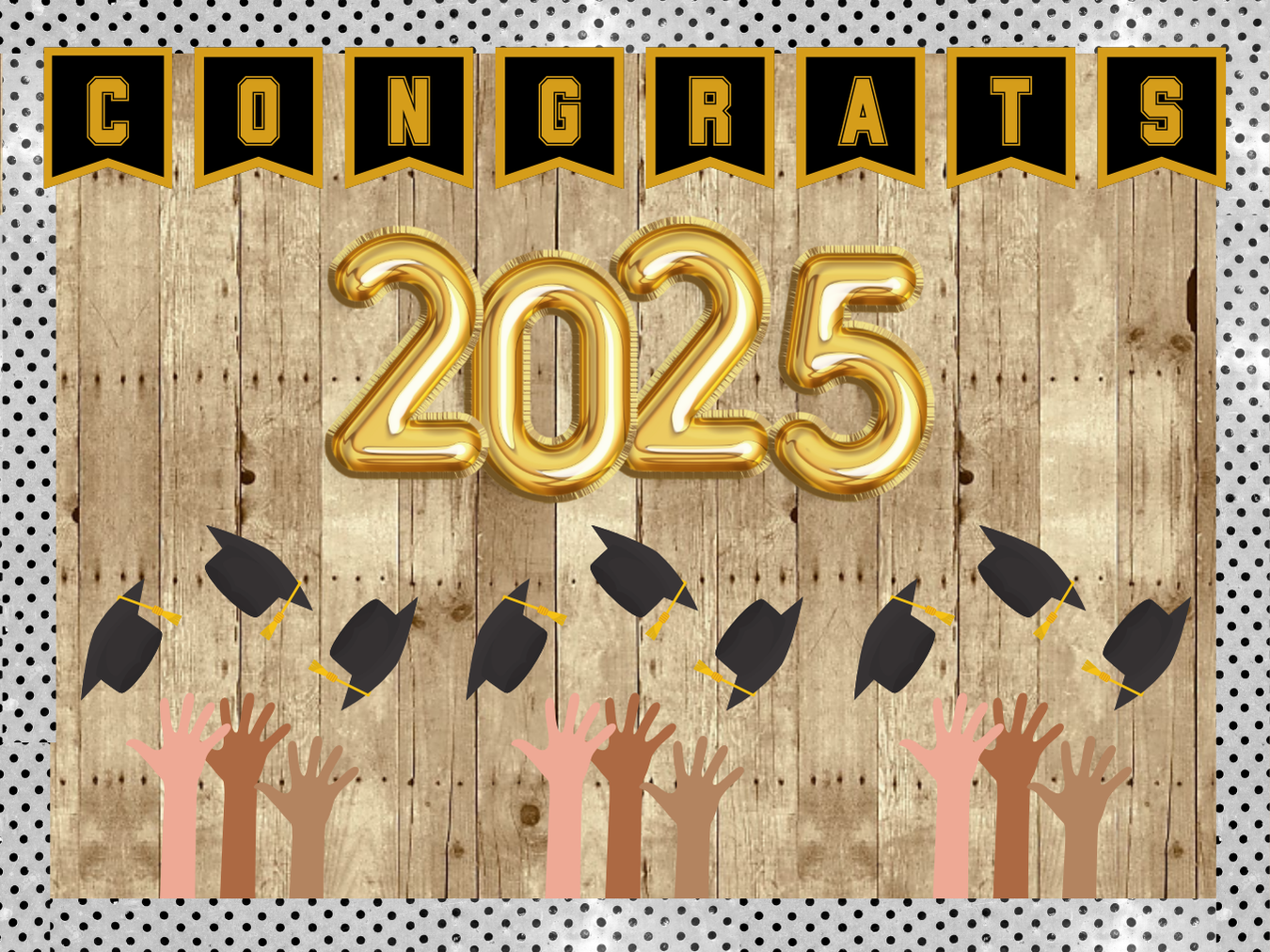 Congratulations Class of 2025 Graduation Bulletin Board Kit or Door Decoration