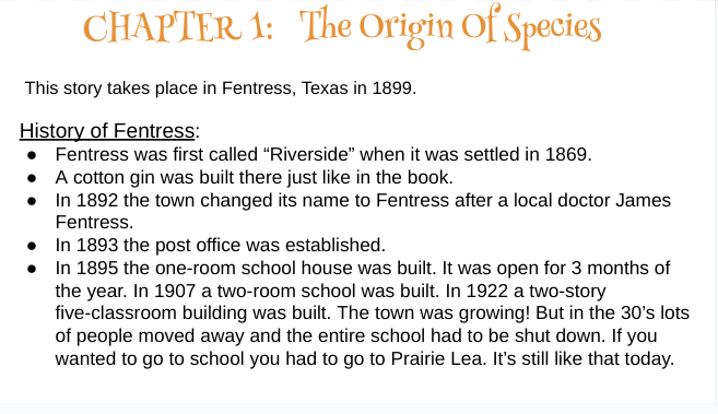 Evolution of Calpurnia Tate. 43 Slides of pictures, links & info!