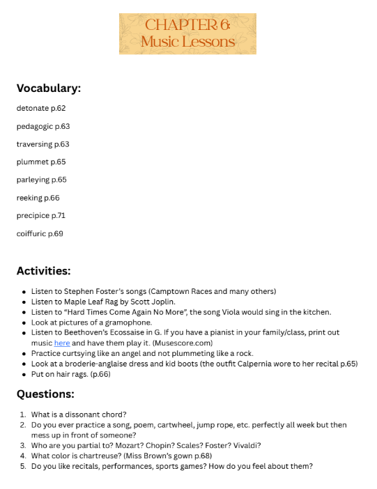 Evolution of Calpurnia Tate Book Study Guide. Vocab, activities, questions!
