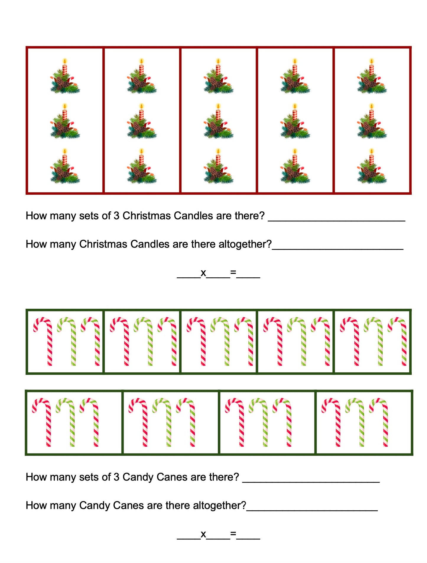 Christmas Skip Counting