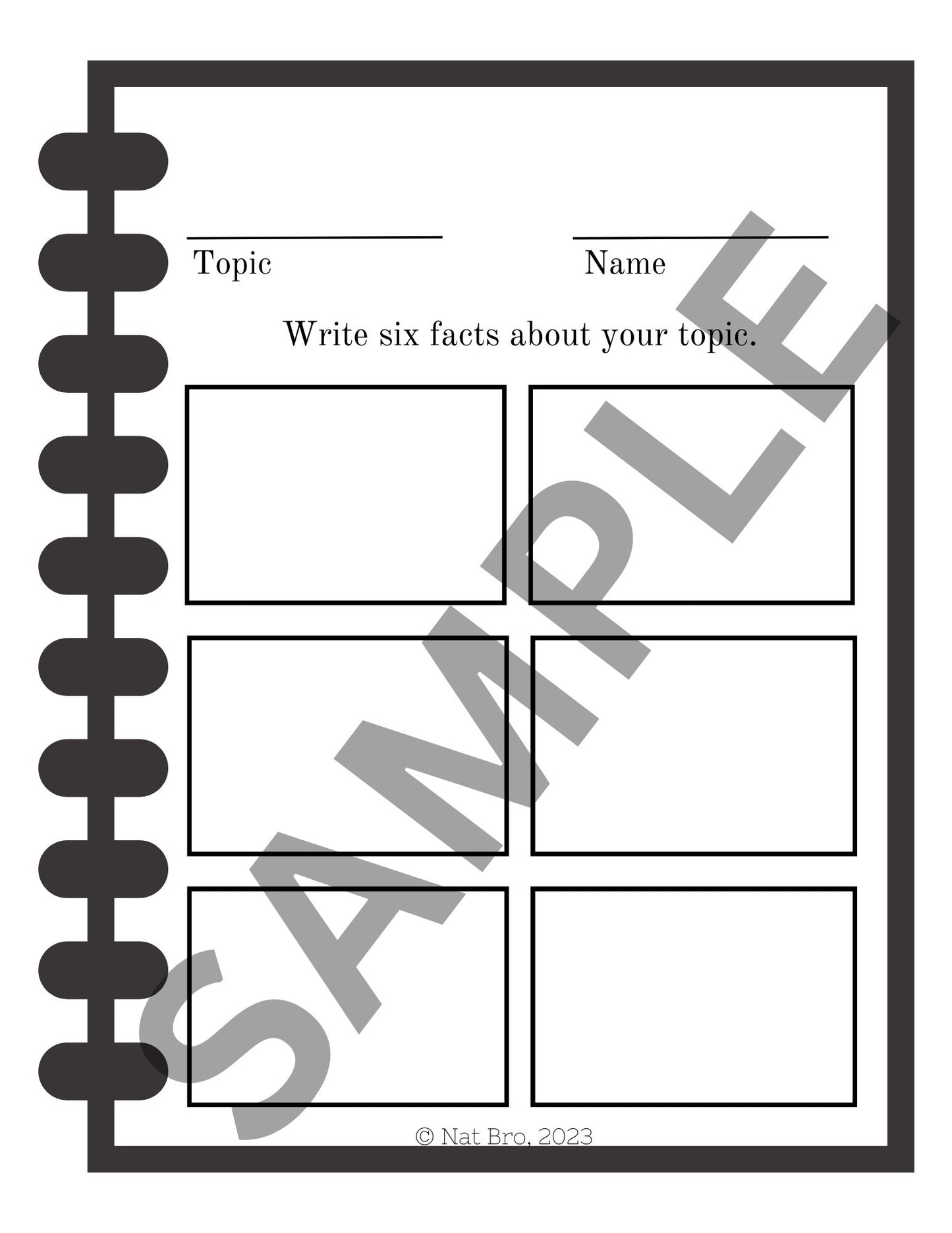 Clipboard Generic Fact Template