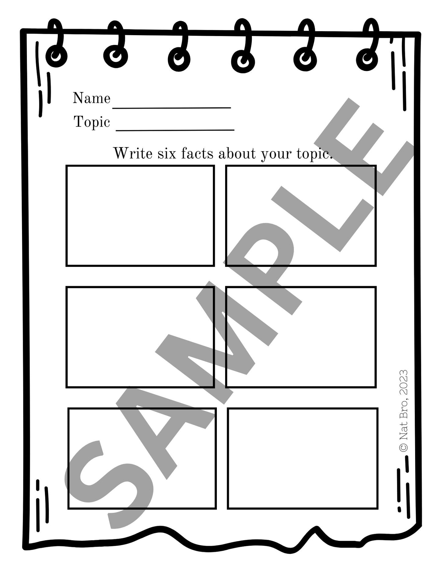 Clipboard Generic Fact Template