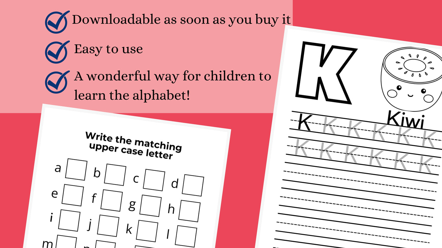 Tracing and Coloring the Alphabet