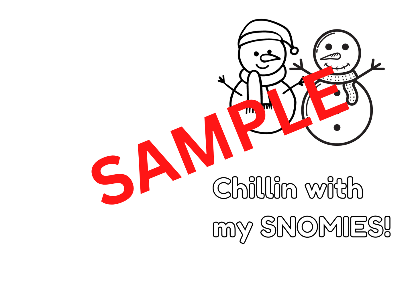 Christmas Snow Themed Cards