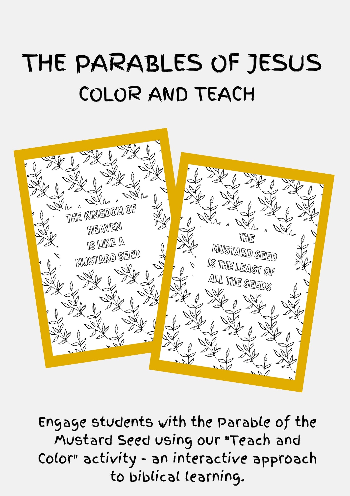 Parable of the Mustard Seed - Color and Teach