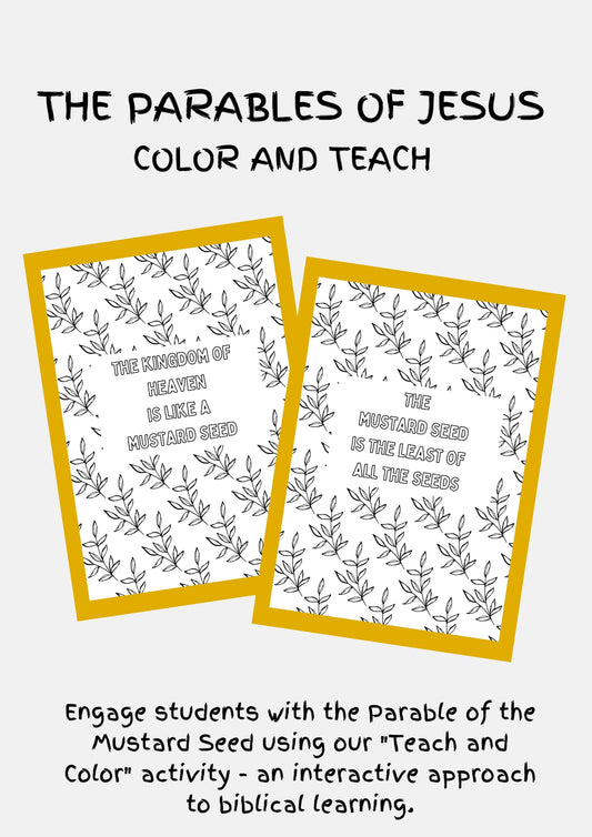 Parable of the Mustard Seed - Color and Teach