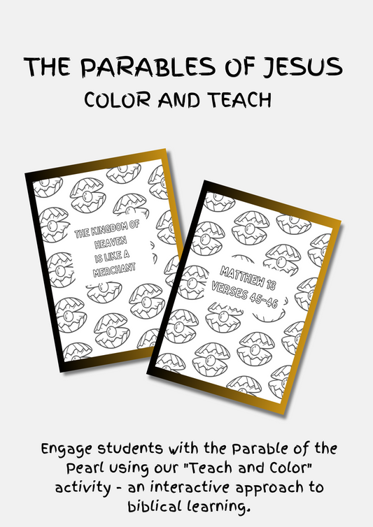 Parable of the Pearl - Color and Teach