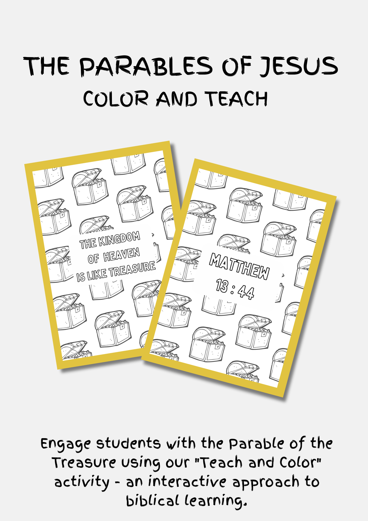 Parable of the Treasure - Color and Teach