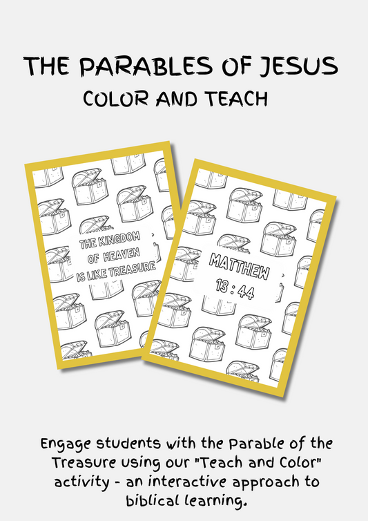 Parable of the Treasure - Color and Teach