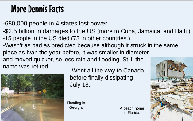2005 Hurricane Season: Katrina, Rita and more! 32 Google slides