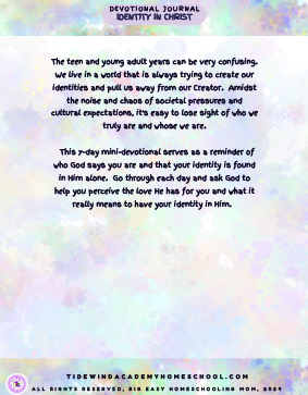 My Identity in Christ: 7-Day Teen Mini-Devotional