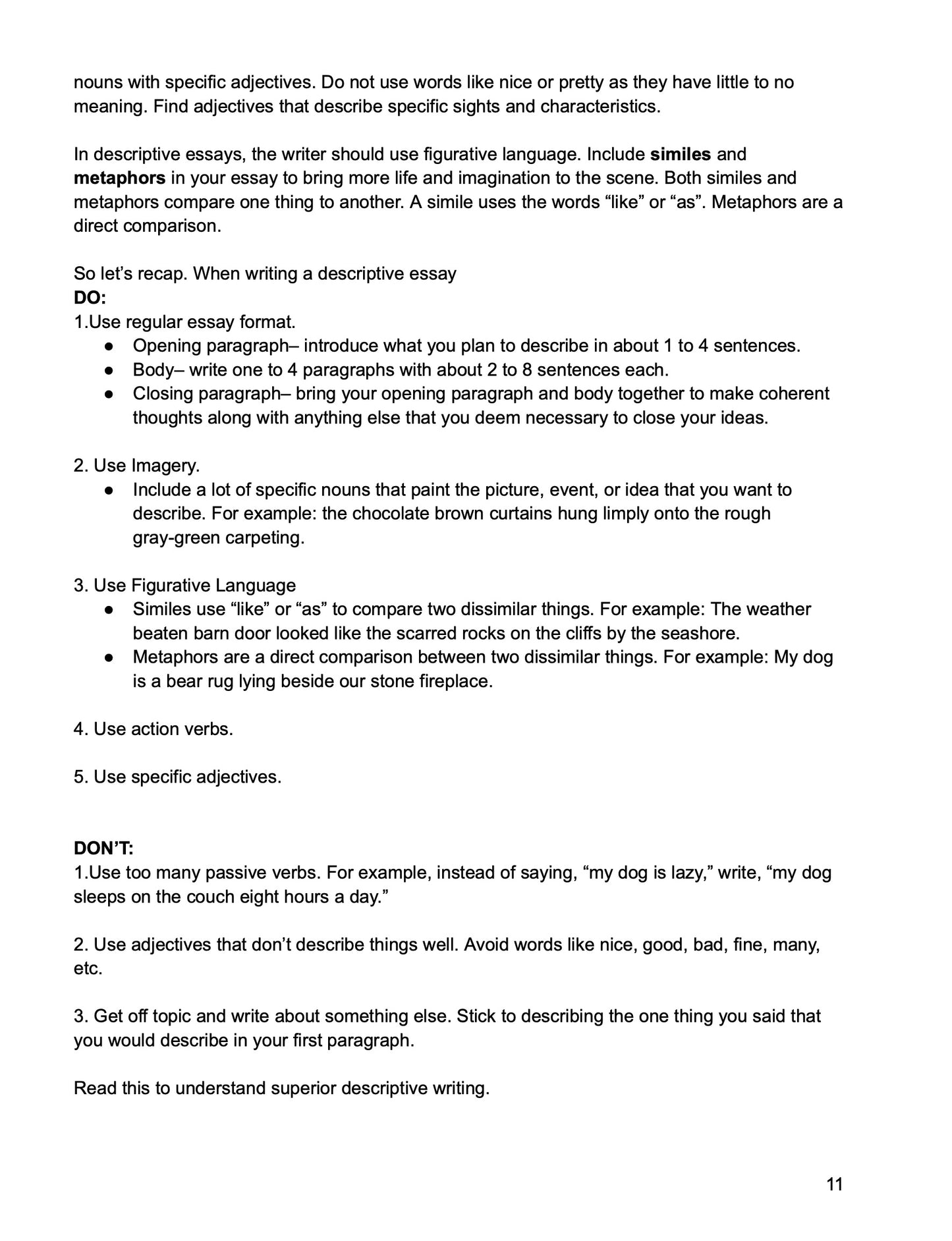 Essay Writing For High School