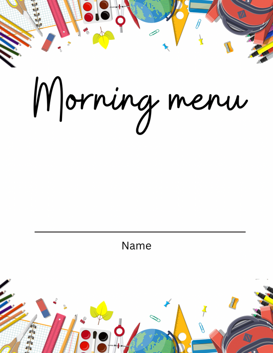 Fall morning menu.🍂