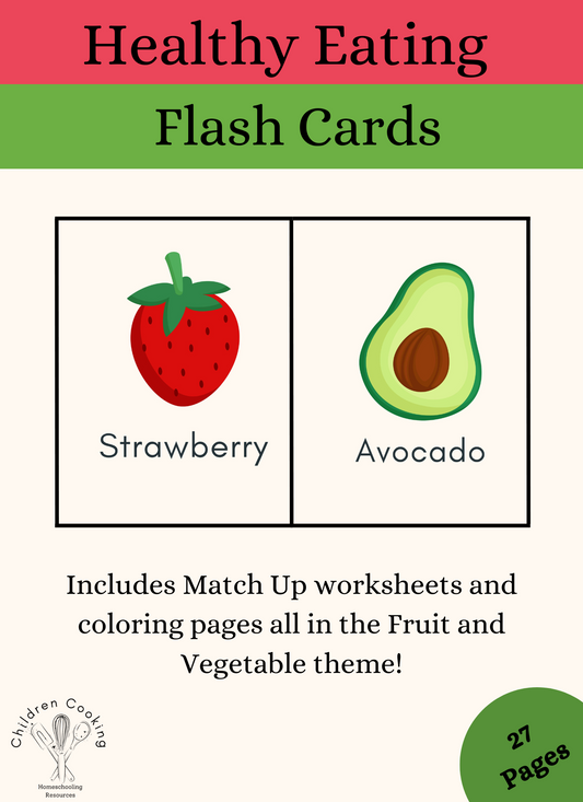 Healthy Eating Flash Cards