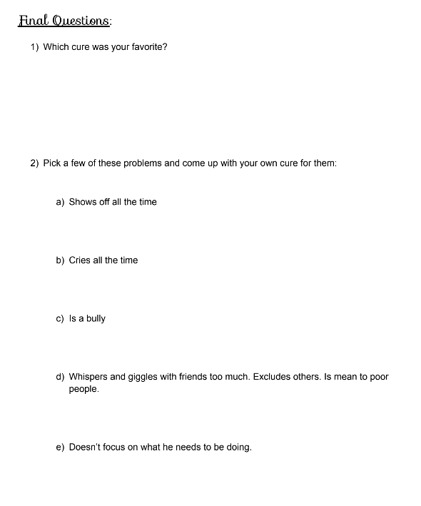 Hello, Mrs. Piggle-Wiggle Book Study Guide