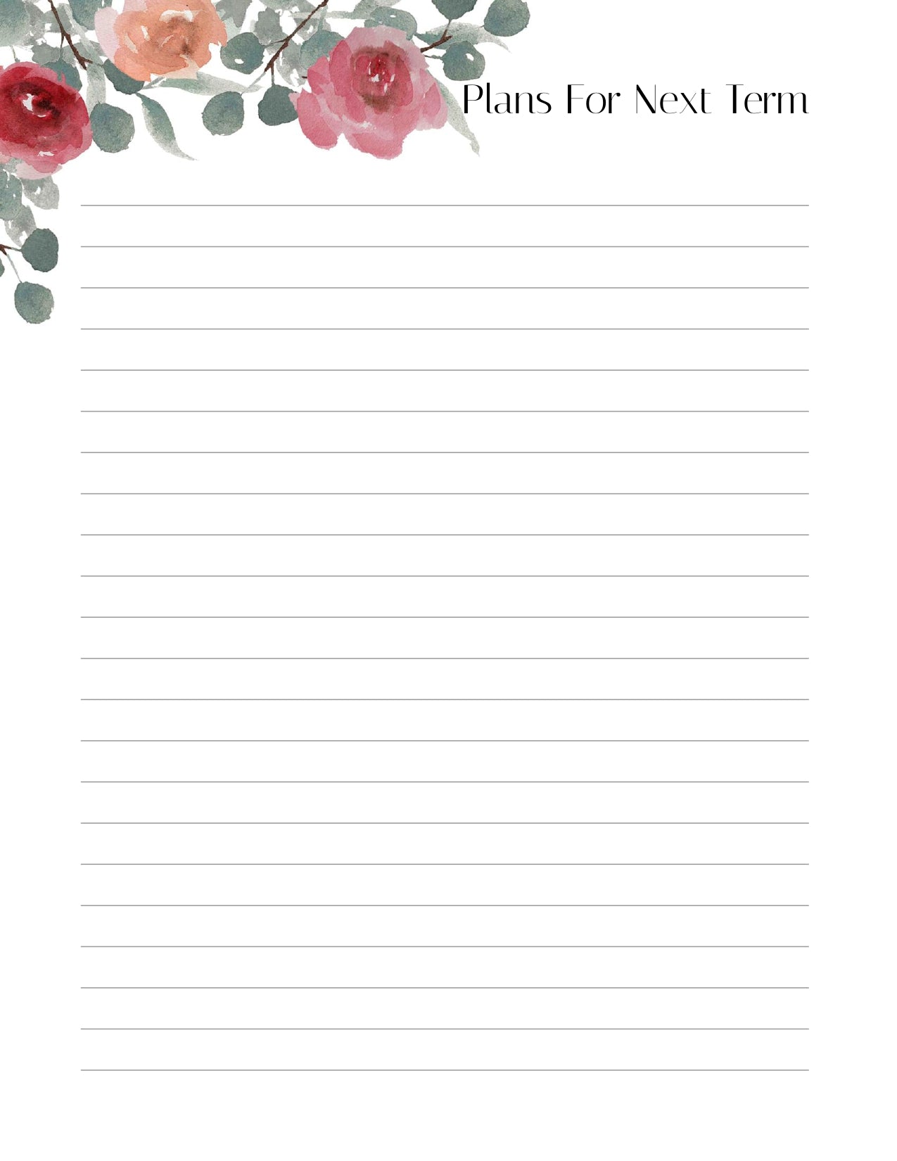 Charlotte Mason Undated Homeschool Planner