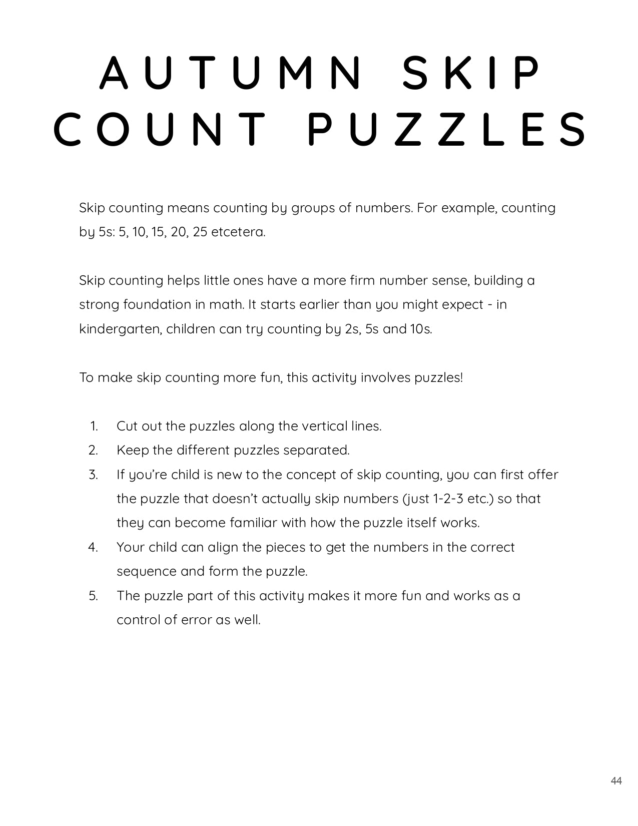 Fall Activity Workbook Bundle