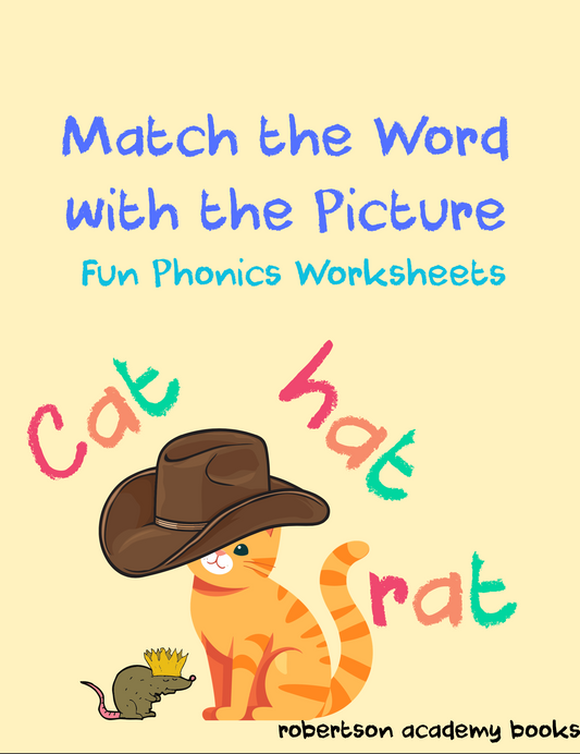 Match the Word with the Picture Fun Phonics Worksheets