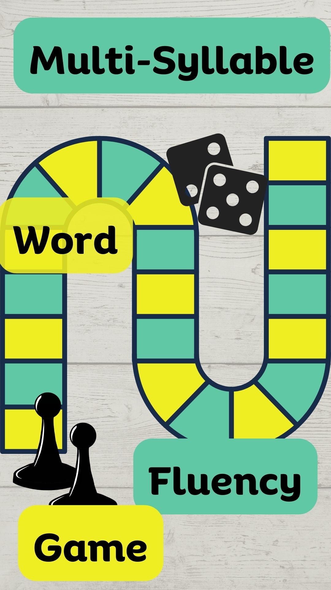 Multisyllabic Words Board Game Set